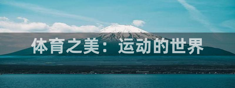 米兰体育官方正版app娱乐网站：体育之美：运动的世界