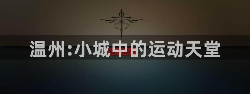 米兰体育官方正版app集团E.ON：温州:小城中的运动天堂